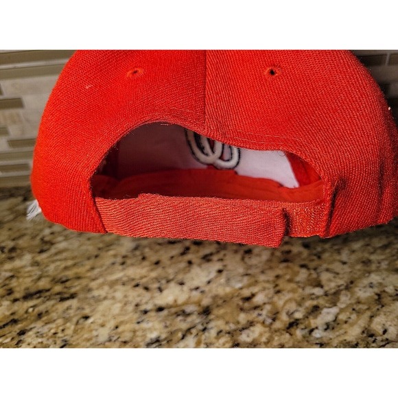 Washington Nationals Hat Cap Adjustable Strapback MLB Baseball Red - Picture 5 of 10